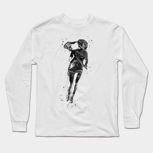 Lacrosse Player Girl Long Sleeve T-Shirt